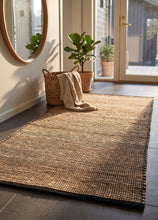 Kavali Natur/Svart - Jutematta - KM Home | Mattfabriken