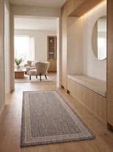 Madrid Frame Mörklinne - Flatvävd matta - KM Home | Mattfabriken