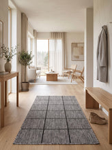 Madrid Square Grå/svart - Gångmatta - KM Home | Mattfabriken