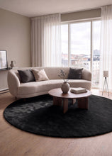 Soft Svart - Rund Ryamatta - KM Home | Mattfabriken