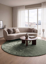 Soft Grön - Rund Ryamatta - KM Home | Mattfabriken