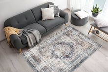 Tarfaya Medallion Natur - Tvättbar Rund Matta - K/M Carpets | Mattfabriken