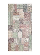 Tarfaya Patch Grön - Tvättbar Rund Matta - K/M Carpets | Mattfabriken