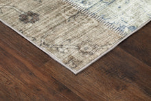 Tarfaya Patch Natur - Tvättbar Rund Matta - K/M Carpets | Mattfabriken
