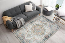 Tarfaya Kerman Creme - Tvättbar Rund Matta - K/M Carpets | Mattfabriken