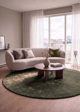 Soft Smaragdgrön - Rund Ryamatta - KM Home | Mattfabriken