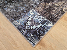 Shiraz Patch Blå - Chenillematta - K/M Carpets | Mattfabriken