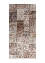 Amber Patch Taupe - Tvättbar Gångmatta - KM Home | Mattfabriken