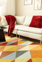 Electra Kon Dark Multi - Handvävd Ullmatta - KM Home | Mattfabriken