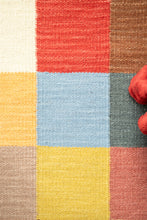 Electra Square Dark Multi - Handvävd Gångmatta - KM Home | Mattfabriken