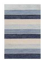 Båstad Blå - Handvävd Bomullsmatta - KM Home | Mattfabriken