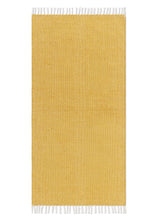 Line Gul - Handvävd Gångmatta - KM Home | Mattfabriken