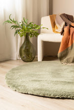 Royal Deluxe Grön - Mjuk Rund Ryamatta - KM Home | Mattfabriken