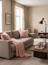 Pläd Bubble Rosa - Pläd med pälskänsla - KM Home | Mattfabriken
