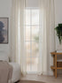 Stella Natur 250 cm - Gardin 2-pack - KM Home | Mattfabriken