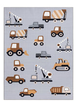 Play Wheels Grå - Barnmatta - KM Home | Mattfabriken