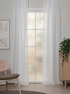 Alma Vit 250 cm - Gardin 2-pack - KM Home | Mattfabriken