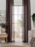 Alma Choklad 250 cm - Gardin 2-pack - KM Home | Mattfabriken