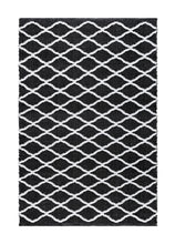 Hilma Wave Svart - Stor Plastmatta - KM Home | Mattfabriken