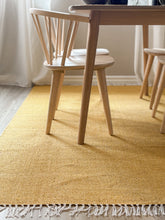 Line Gul - Handvävd Gångmatta - KM Home | Mattfabriken