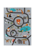 Play Animals Grey - Lasten matto