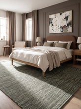 Skagen Green Melange - Käsinkudottu villamatto