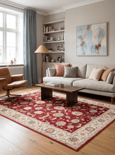 Tarfaya Lahori Röd - Tvättbar Matta - KM Home | Mattfabriken