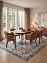 Tarfaya Medallion Multi - Tvättbar Matta - KM Home | Mattfabriken