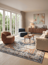 Tarfaya Medallion Multi - Tvättbar Matta - KM Home | Mattfabriken