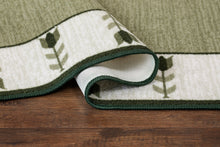 Tulpan Grön - Gummerad Matta - K/M Carpets | Mattfabriken