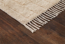 Marocko Lines Creme - Bomullsmatta - K/M Carpets | Mattfabriken