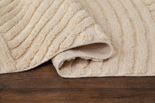 Marocko Abstrakt Creme - Bomullsmatta - K/M Carpets | Mattfabriken