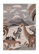 Atlas Jurassic Grå/Natur - Barnmatta - K/M Carpets | Mattfabriken