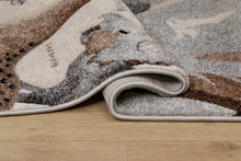 Atlas Jurassic Grå/Natur - Barnmatta - K/M Carpets | Mattfabriken