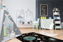 Atlas Space Svart - Barnmatta - K/M Carpets | Mattfabriken