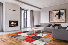 London Square Röd - Modern Matta - K/M Carpets | Mattfabriken