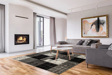 London Square Svart - Modern Matta - K/M Carpets | Mattfabriken