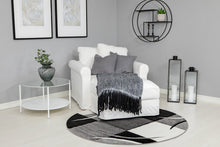 London Patch Svart - Rund Matta - K/M Carpets | Mattfabriken