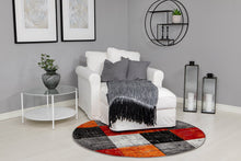 London Square Röd - Rund Matta - K/M Carpets | Mattfabriken