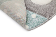 Atlas Star Turkos - Rund Barnmatta - K/M Carpets | Mattfabriken