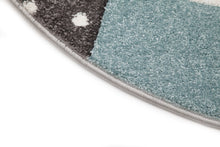 Atlas Star Turkos - Rund Barnmatta - K/M Carpets | Mattfabriken